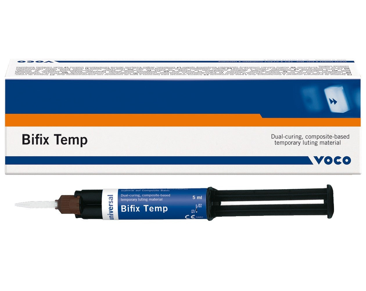 Voco 1055 Bifix Temp Temporary Luting Materia Cement QuickMix Syringe 5 mL Voco 1055 Bifix Temp Temporary Luting Materia Cement QuickMix Syringe 5 mL
